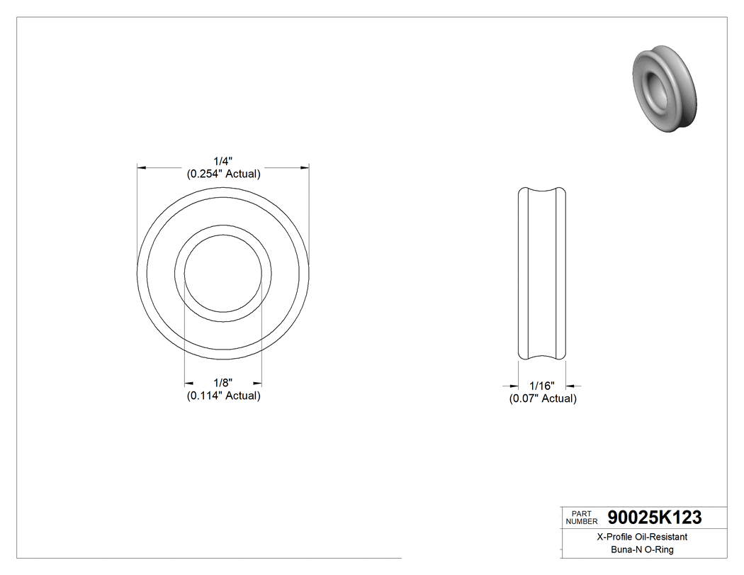 Technical drawing - 90025K123